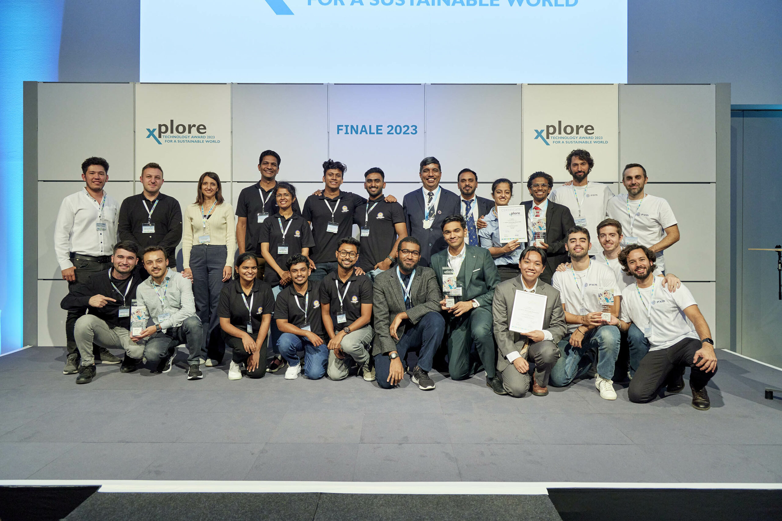 Here they are! The winners of the xplore 2023 Technology Award for a sustainable world